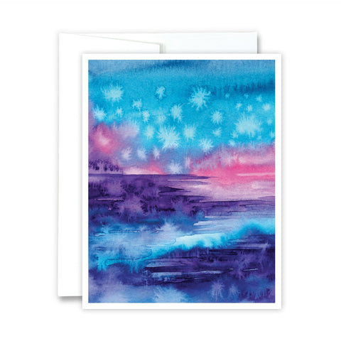 Abstract Enchanted Landscape Greeting Card